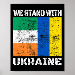 Irland Unterstützt Ukrainer Wir Stehen Hinter Der  Poster