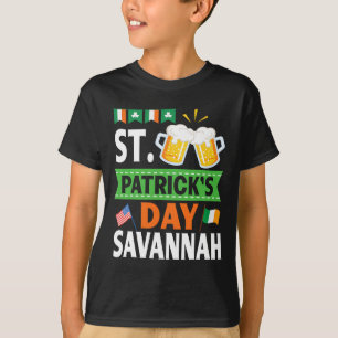 Irland US Flags Drinken Beer St Patricks Day in T-Shirt
