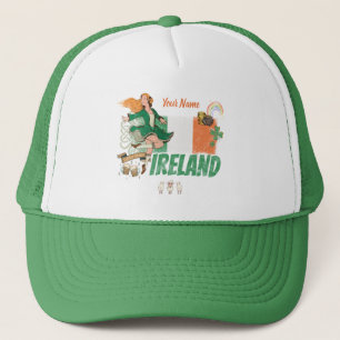 Irland Vintage Flagge St. Patrick's Day Retro Truckerkappe