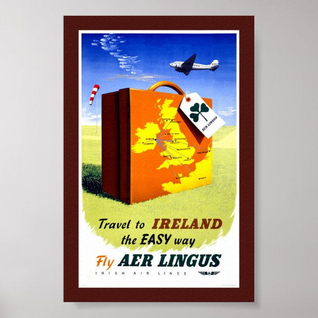 Irland Vintage-Reiseplakat Restauriert Poster (Vorne)