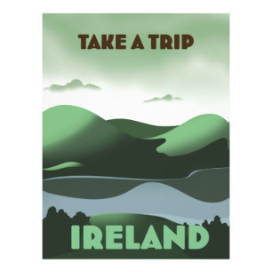 Irland Vintage-Reiseposter Fotodruck