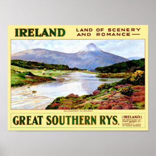 Irland Vintage Travel Poster