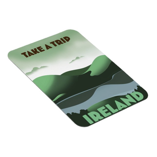 Irland Vintages Reiseplakat Magnet (Rechte Seite)