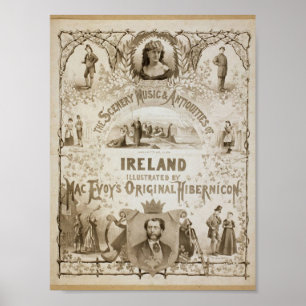 Irland, von "Mac Evoys Original Hibernicon" Poster