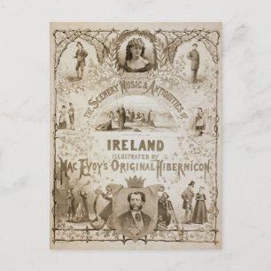 Irland, von "Mac Evoy's Original Hibernicon" Postkarte