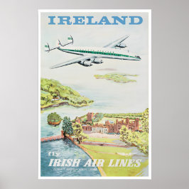 Irland-Wandkunst-Reiseposter-Druck Poster