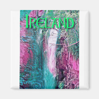 Irland Wasserfallmalerei Magnet