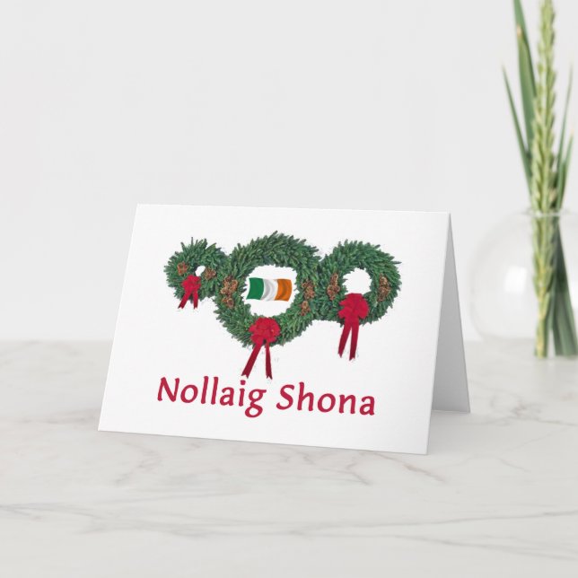 Irland-Weihnachten 2 Feiertagskarte (Vorderseite)