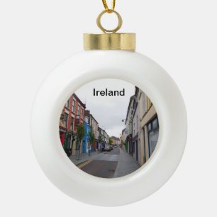 Irland-Weihnachtsverzierung Keramik Kugel-Ornament
