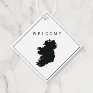 Irland Welcome Bag Geschenktag, Hochzeitstag Geschenkanhänger