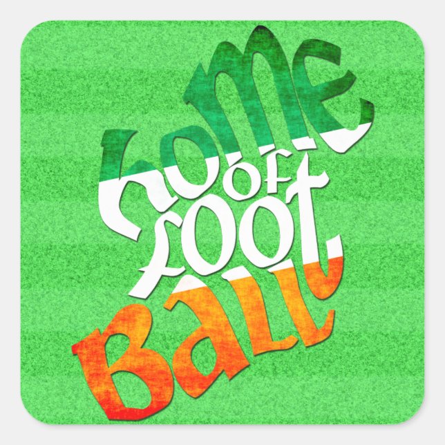 Irland Zuhause von Peil Ghaelach Quadratischer Aufkleber (Vorderseite)