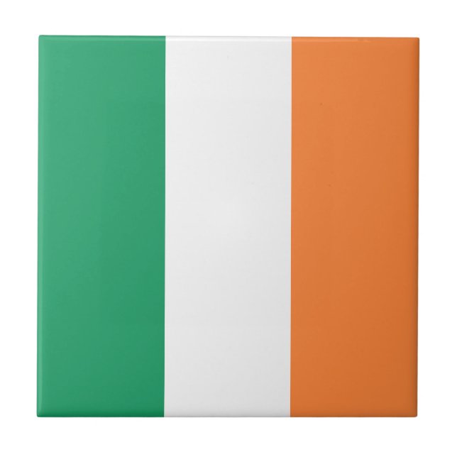 Irlandflagge Fliese (Vorderseite)