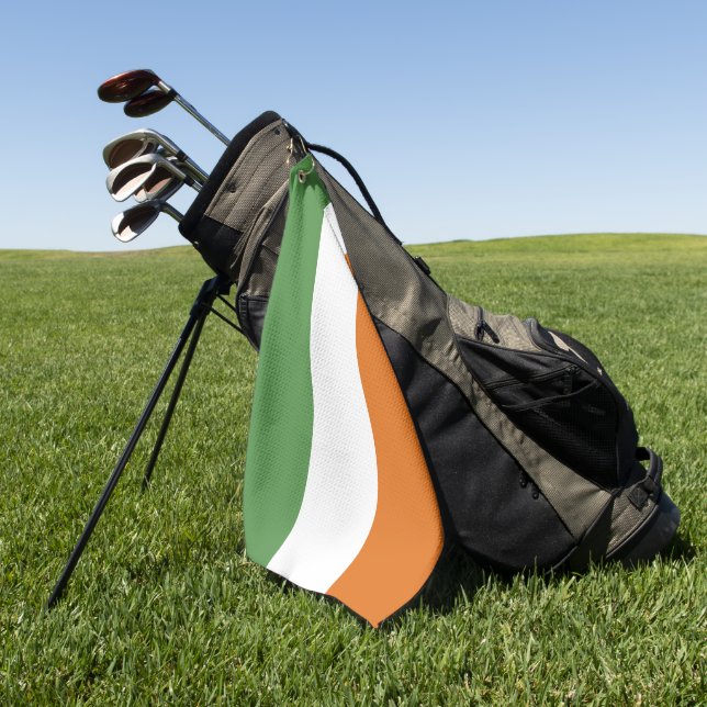Irlandflagge Golfhandtuch (Gras)
