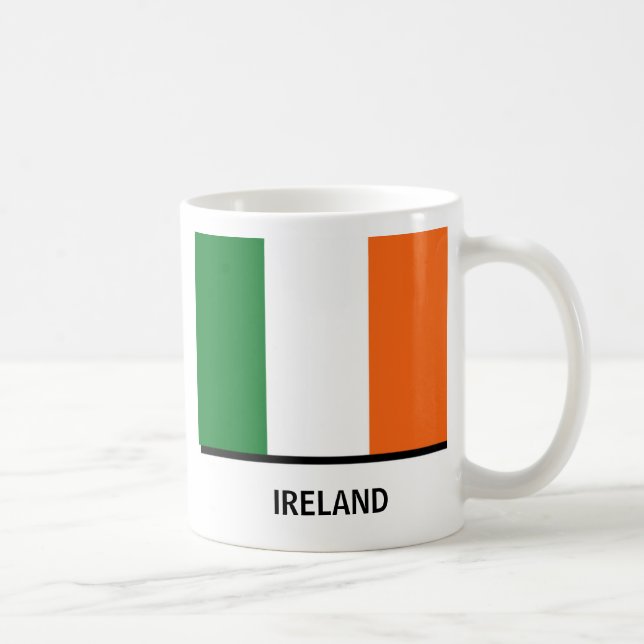 Irlandflagge, Irlandflagge, IRLAND, IRLAND Kaffeetasse (Rechts)