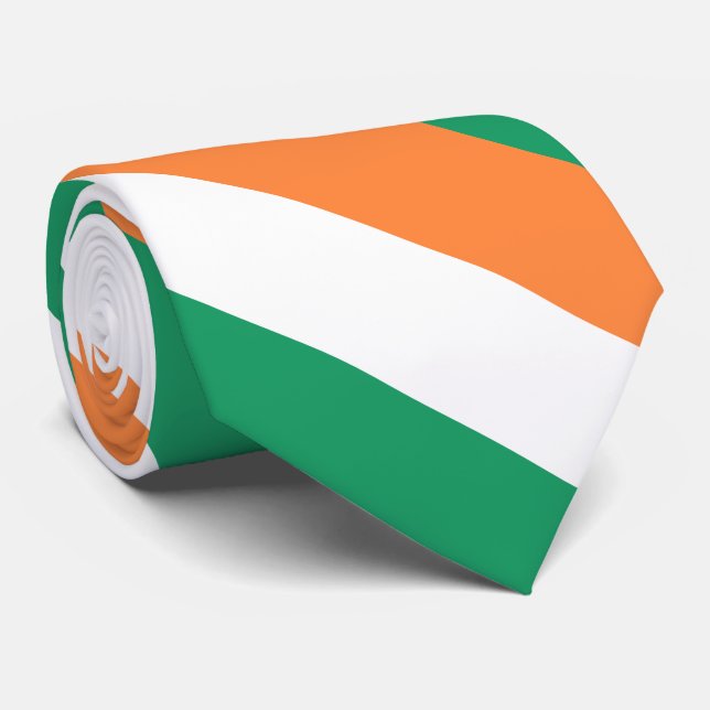 Irlandflagge Krawatte (Gerollt)