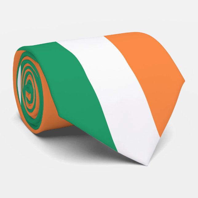 Irlandflagge Krawatte (Gerollt)