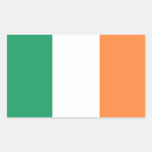 Irlandflagge Rechteckiger Aufkleber