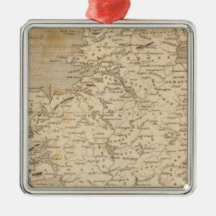 IrlandKarte von Arrowsmith Silbernes Ornament