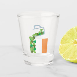 Irlands Flagge füllen Schnapsglas