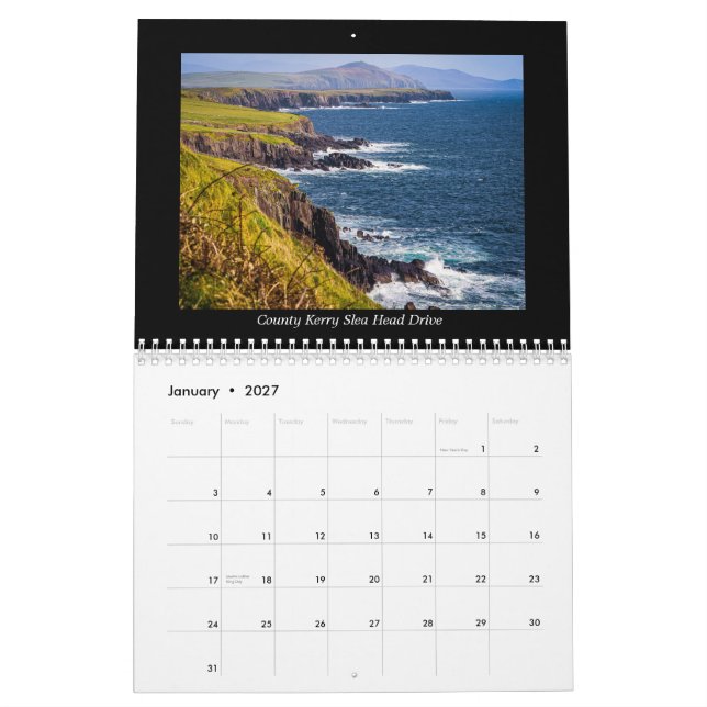 Irlands Landschaftliche Schönheit: 2025 Kalender (Jan 2027)