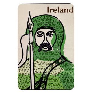 Irlands Ritter Vintage Reiseplakat Magnet