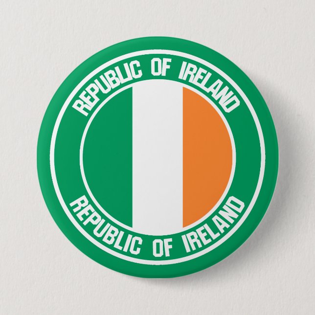 Irlands RundEmblem Button (Vorderseite)