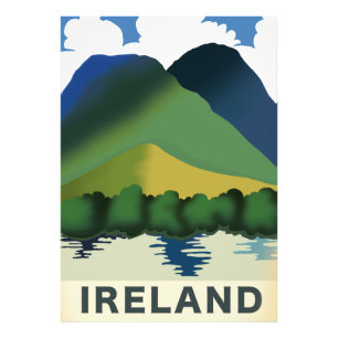 Irlands Vintage Reiseplakat Fotodruck
