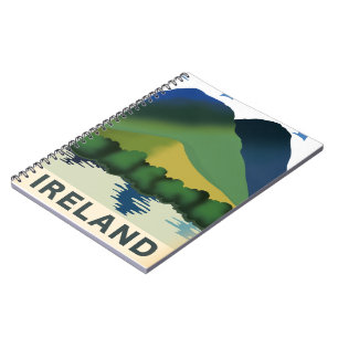 Irlands Vintage Reiseplakat Notizblock