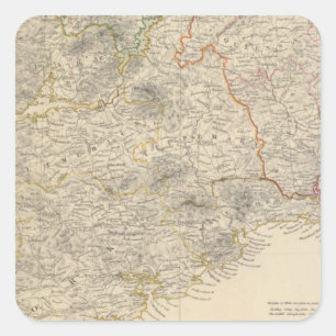 Irlandsüdblatt Quadratischer Aufkleber