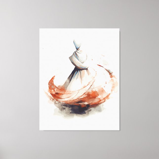 Irling Dervish Illustration Leinwanddruck (Vorderseite)