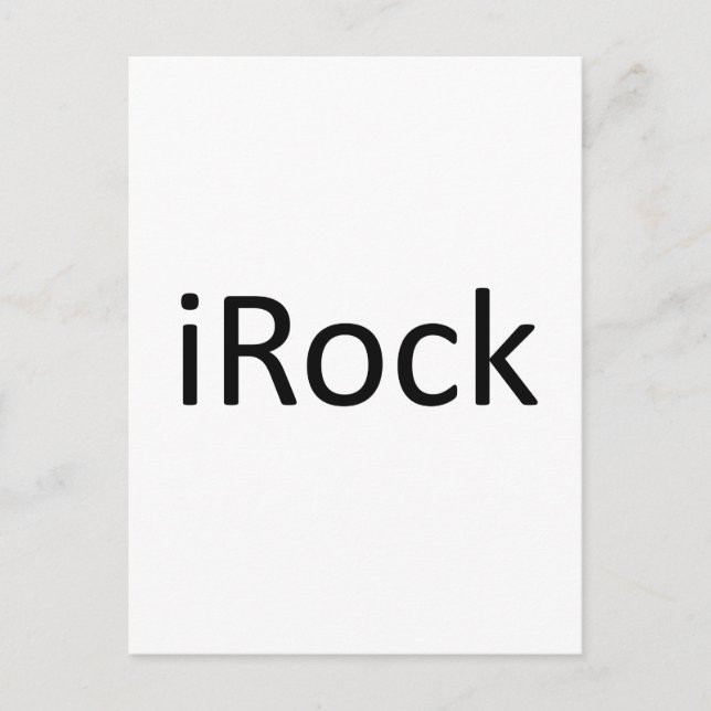 iRock Postkarte (Vorderseite)