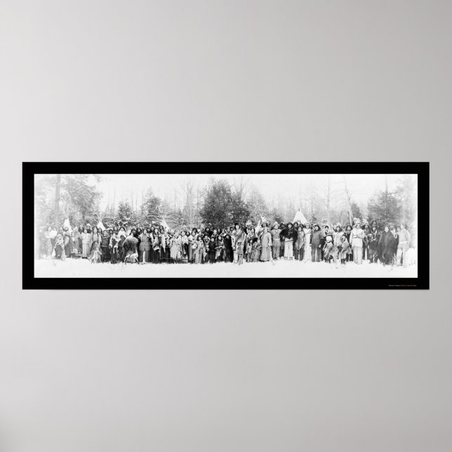 Irokesen-Amerikanische Ureinwohner Foto 1914 Poster (Vorne)