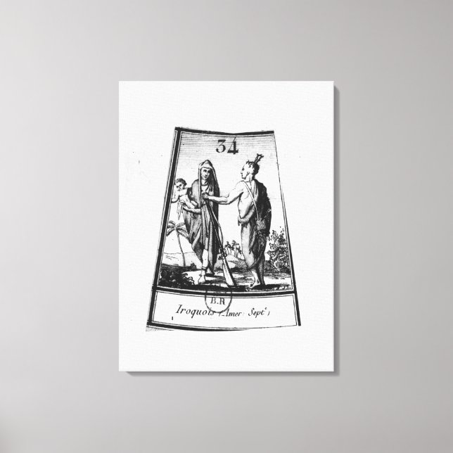 Irokesen-Amerikanische Ureinwohner Leinwanddruck (Vorderseite)