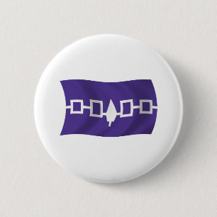 Irokesen-Konföderation-Flaggenknopf Button