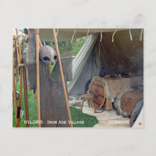 Iron Age Village Hvolris/Denmak Postcard! Postkarte