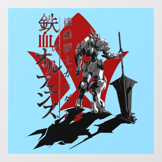 Iron-Blooded-Orphans-Logo Fensteraufkleber (Blatt)
