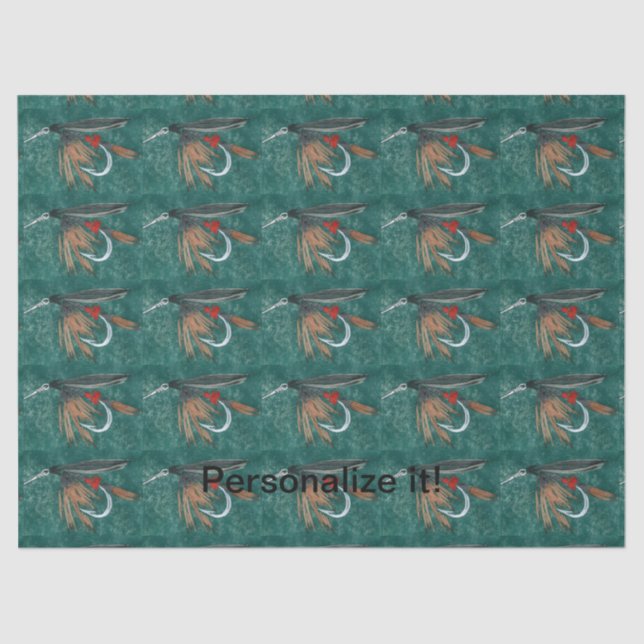 "Iron Blue Dun" Nassfliege, Fliegenbinden, Fliegen Seidenpapier (Vorderseite)