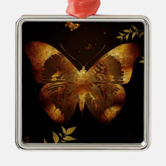 Iron Butterfly Ornament Aus Metall (Vorne)