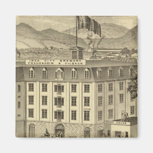 Iron City Brauerei, Frauenheim und Vilsack Magnet