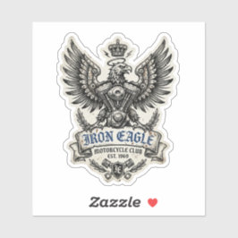Iron Eagle Motorcycle Club V-Zweizylinder-Motor Aufkleber