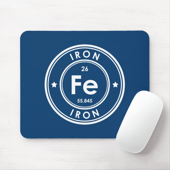 Iron Element Blue Mouse Pad Mousepad (Mit Mouse)