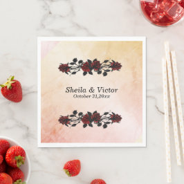 Iron Gates Gothic Rote Rose Gothic Orange Serviette