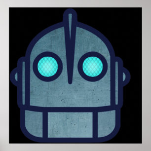 Iron Giant Head Night Version Poster