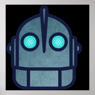 Iron Giant Head Night Version Poster