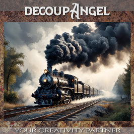 Iron Horse Majestät - Decoupage _ Seidenpapier