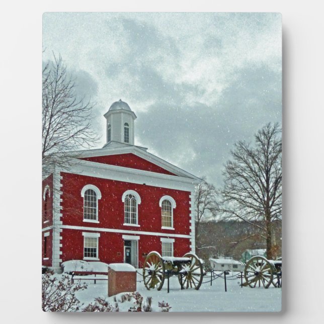 Iron Landkreis Courthouse Fotoplatte (Vorderseite)