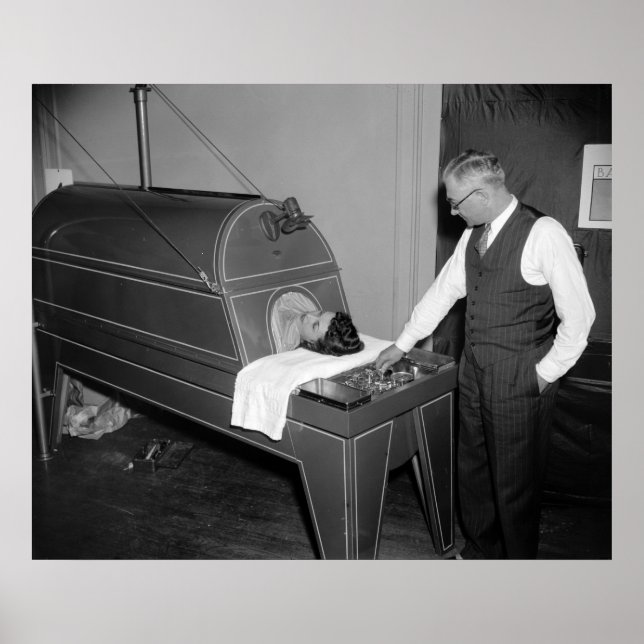 Iron Lung Therapy, 1930er Poster (Vorne)