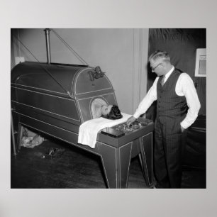 Iron Lung Therapy, 1930s Poster