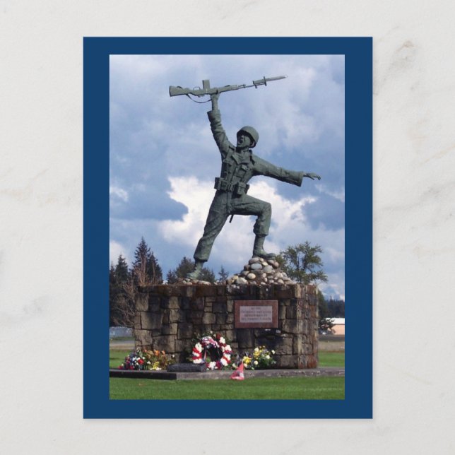 Iron Mike at Fort Lewis Postkarte (Vorderseite)
