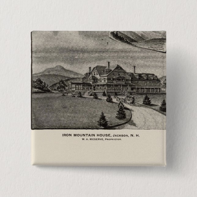 Iron Mountain House, Jackson, NH Button (Vorderseite)